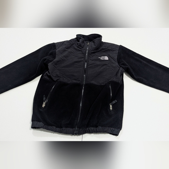 The North Face Boys Medium Black Denali Zip Up - Picture 1 of 8